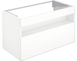 Waschbeckenunterschrank Keuco Stageline 100x62,5x49 cm ohne Waschbecken weiß glänzend mit LED-Beleuchtung