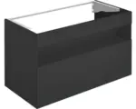 Hornbach Waschbeckenunterschrank Keuco Stageline 100x62,5x49 cm ohne Waschbecken vulkanit matt mit LED-Beleuchtung