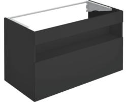 Waschbeckenunterschrank Keuco Stageline 100x62,5x49 cm ohne Waschbecken vulkanit matt mit LED-Beleuchtung