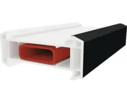 ARON Econ Kopplungsprofil mit Stahl weiß/anthrazit 2100 mm