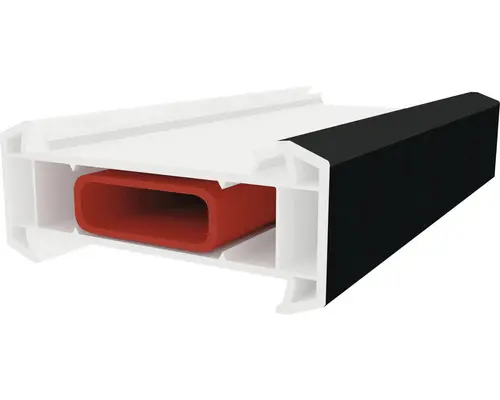 ARON Econ Kopplungsprofil mit Stahl weiß/anthrazit 2100 mm