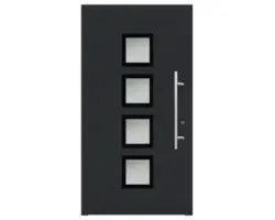 Haustür Aluminium/PVC Smart A08 2.0 RC2 anthrazit 1000x2100 Rechts inkl. Beschlagset,Stangengriff,Profilzylinder inkl. 3 Schlüssel