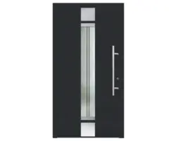 Haustür Aluminium/PVC Smart A400 2.0 RC2 anthrazit 1100 x 2100 mm Rechts inkl. Beschlagset,Stangengriff,Profilzylinder inkl. 3 Schlüssel