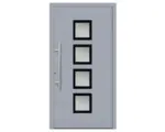 Hornbach Haustür Aluminium/PVC Smart A08 2.0 RC2 grau 1100 x 2100 mm Links inkl. Beschlagset,Stangengriff,Profilzylinder inkl. 3 Schlüssel