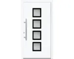 Hornbach Haustür Aluminium/PVC Smart A08 2.0 RC2 weiß 1000x2100 Links inkl. Beschlagset,Stangengriff,Profilzylinder inkl. 3 Schlüssel