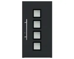 Haustür Aluminium/PVC Smart A08 2.0 RC2 anthrazit 1000x2100 Links inkl. Beschlagset,Stangengriff,Profilzylinder inkl. 3 Schlüssel