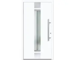 Haustür Aluminium/PVC Smart A400 2.0 RC2 weiß 1000x2100 Rechts inkl. Beschlagset,Stangengriff,Profilzylinder inkl. 3 Schlüssel