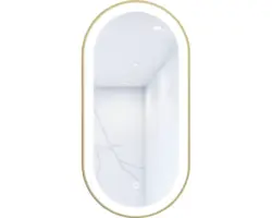 LED-Lichtspiegel Cordia OVAL LINE PREMIUM 100x50 cm gold