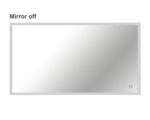 Hornbach LED-Lichtspiegel Cordia SQUARE LINE 120x65 cm alufarben silber