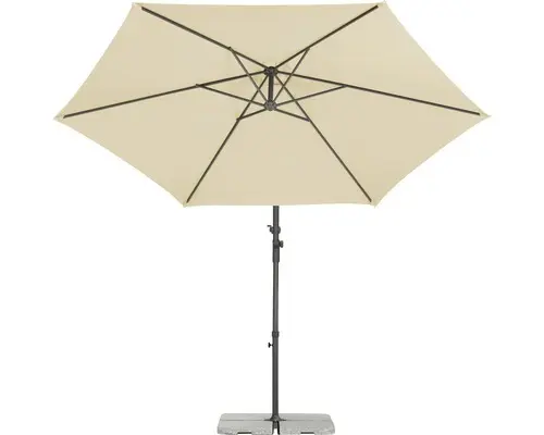 Ampelschirm Schneider Genua Ø 300 cm H 238 cm natur