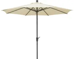 Kurbelschirm Schneider Harlem Ø 270 cm H 260 cm natur