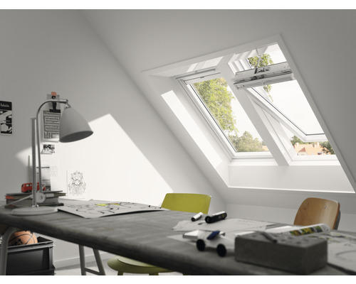 VELUX Schwingfenster INTEGRA Solar GGU SK06 006630 ENERGIE PLUS 114x118 cm inkl. Funkwandschalter