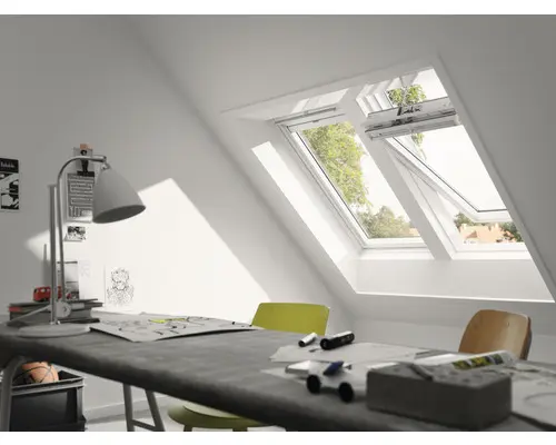 VELUX Schwingfenster INTEGRA Solar GGU CK04 006630 ENERGIE PLUS 55x98 cm inkl. Funkwandschalter