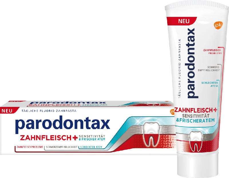 Parodontax Zahnfleisch + Sensitivität & Frischer Atem