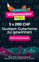 Profital WINovember - Qualipet Gutschein gewinnen - al 16.11.2023