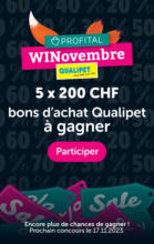 Profital WINovembre - Gagnez des bons Qualipet - bis 16.11.2023