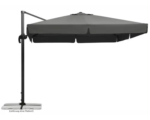 Ampelschirm Schneider Rhodos 300 x 300 x 273 cm Polyester 200 g/m² anthrazit