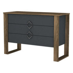 Sideboard Bumerang walnuss Nachbildung anthrazit B/H/T: ca. 110x76x45 cm