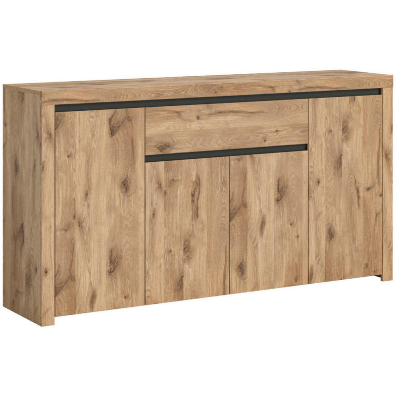 Sideboard Woody Nox Oak Nachbildung anthrazit B/H/T: ca. 171x91x40 cm