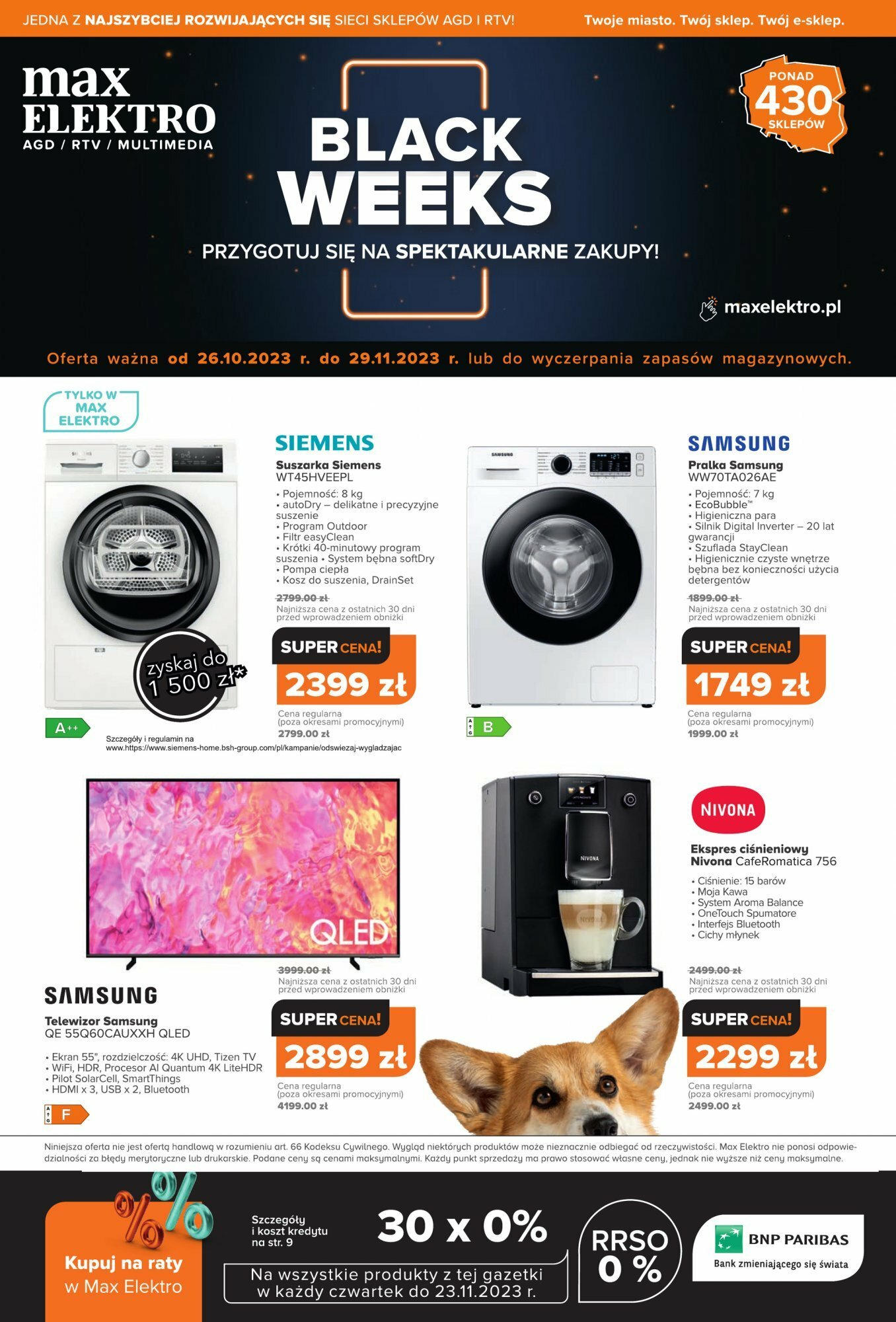 Max elektro Black weeks od (26.10.2023 - 29.11.2023) | Strona: 1 | Produkty: Kawa, USB, Młynek, Kosz