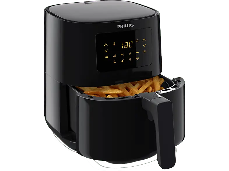 Philips HD9252/90 Airfryer Essential Heißluftfritteuse (4,1 l, 1400 Watt, Schwarz)