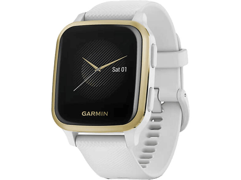 Garmin Smartwatch Venu Sq, Weiß/Weißgold (010-02427-11)