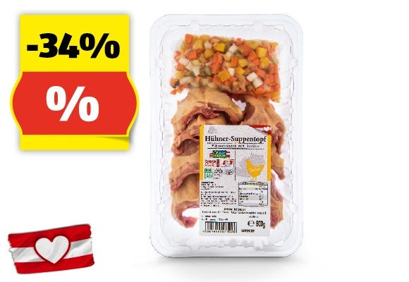 GENUSS 100% AUS ÖSTERREICH Hühner Suppentopf, 800 g