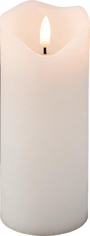 Dekorieren & Einrichten LED Stumpen mit Timer, weiß (17 cm)