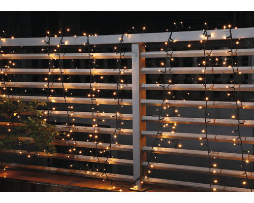LED Lichterkette Lafiora 30 m + 5 m Zuleitung 1000 LEDs Lichtfarbe bernstein inkl. Fernbedienung, Timerfunktion, Dimmer und Speicherfunktion