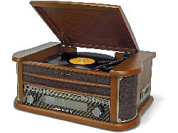 Soundmaster NR560 Nostalgie Stereoanlage mit UKW Radio, Plattenspieler, CD/MP3, USB, Encoding, Kassette, Bluetooth; Kompaktanlage