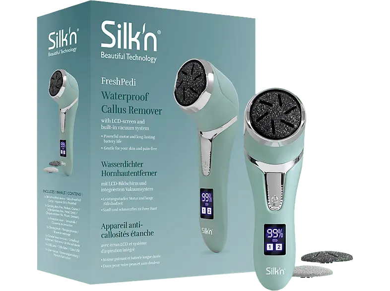 Silk'n Elektirscher Hornhautentfener Fresh Pedi Mint; Elektrischer Hornhautentferner