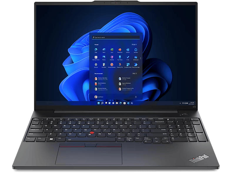 Lenovo ThinkPad E16 Gen 1 Notebook for Business, i5-1335U, 16 GB RAM, 512 SSD, Zoll WUXGA, Win11 Pro, Graphite Black