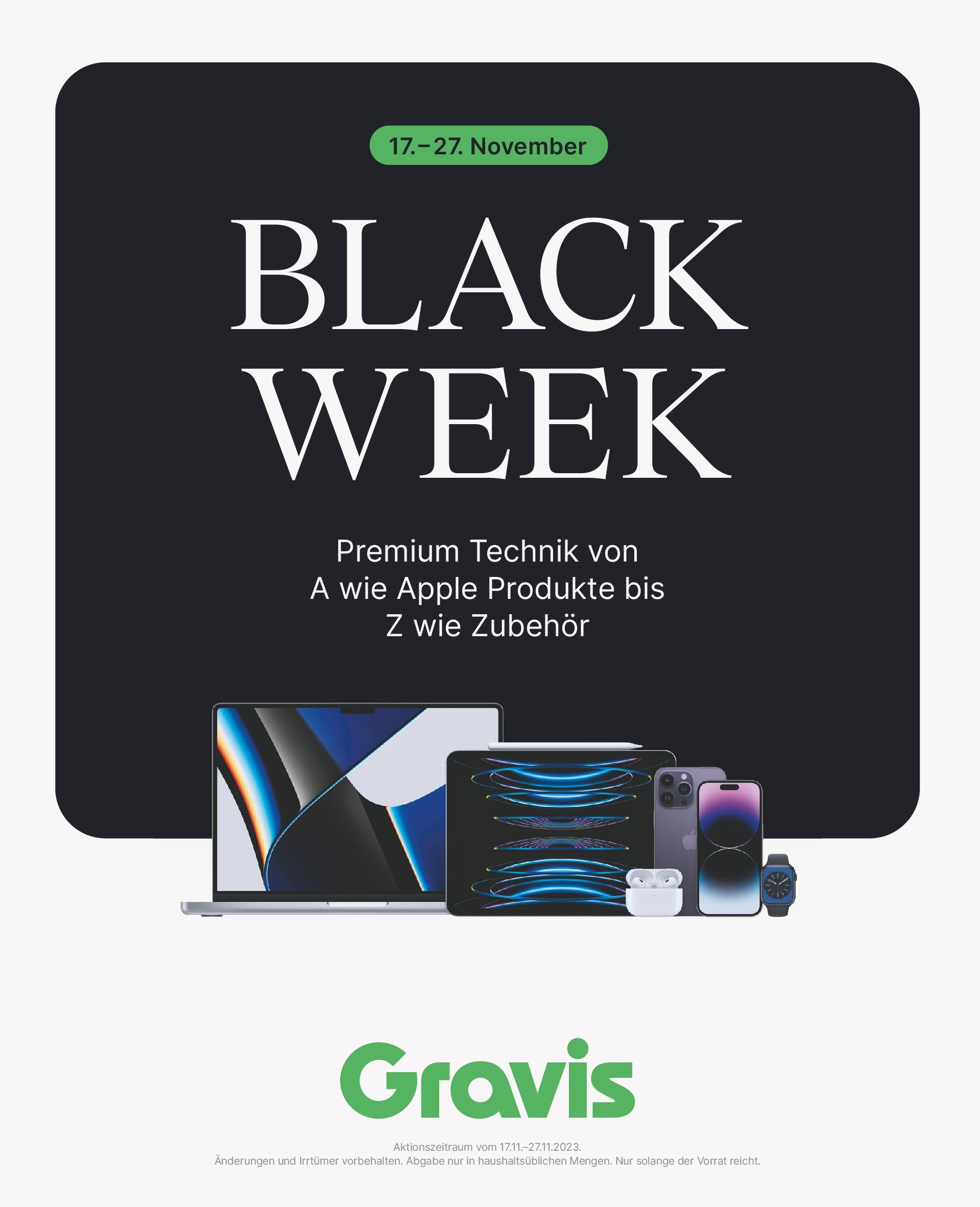 Gravis - Black Week (ab 01.11.2023) zum Blättern | Seite: 9 | Produkte: Apple
