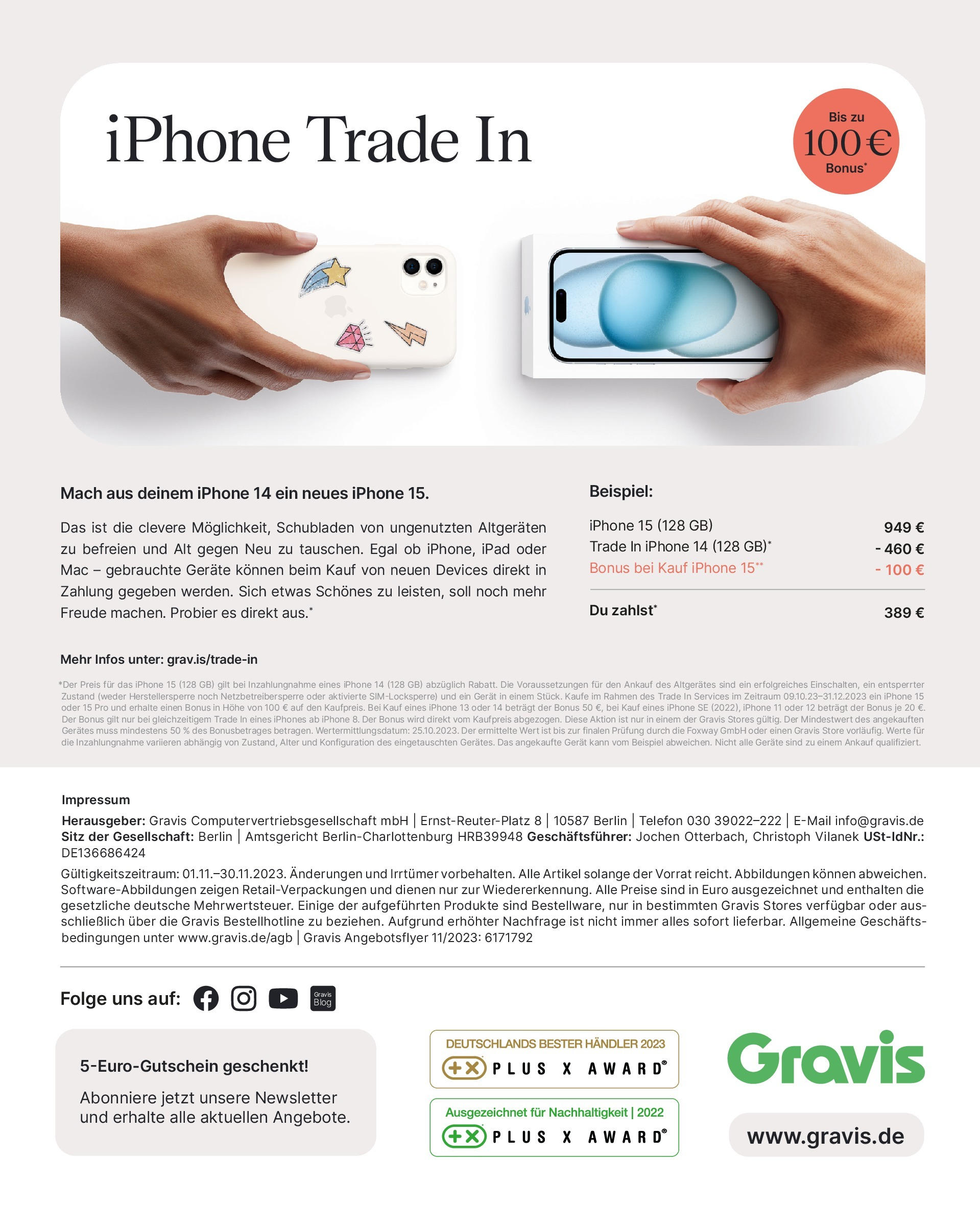 Gravis - Black Week (ab 01.11.2023) zum Blättern | Seite: 18 | Produkte: Telefon, Ipad, Iphone
