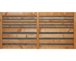 Vorgartenzaun Twist 180x90 cm Bicolor kirschbaum-anthrazit