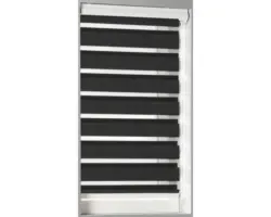 Soluna Doppelrollo D-R3 mit Kassette schwarz 80x175 cm