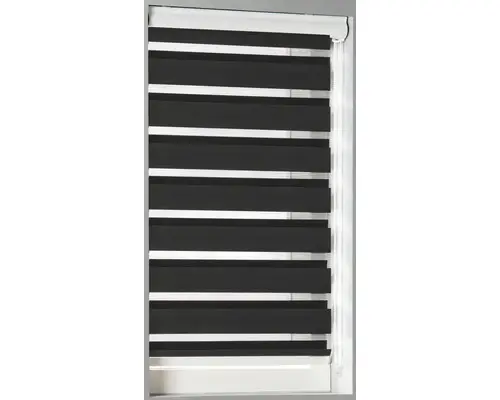 Soluna Doppelrollo D-R3 mit Kassette schwarz 80x175 cm