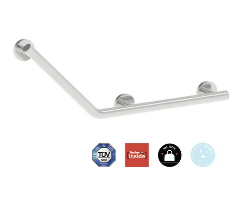 Sicherheitsgriff Reika Comfort 135° links Edelstahl poliert