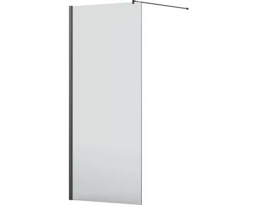 Raumdusche Jungborn Sette 900x2000 mm Echtglas Klar hell matt schwarz