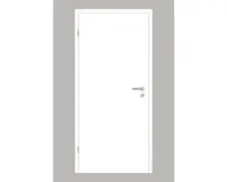 Innentüre Pertura Yori Softkante weiß 75x203 cm links
