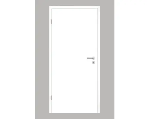 Innentüre Pertura Yori Softkante weiß 75x203 cm links