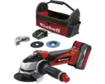 Hornbach Akku-Winkelschleifer Einhell TE-AG 18/115 Li (1x4,0Ah) 18 V inkl. Tragetasche und Zubehör