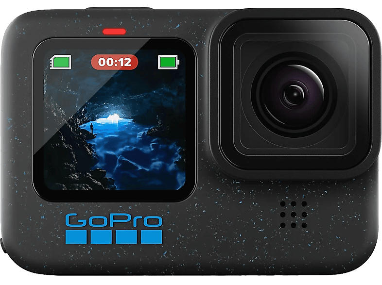 GoPro HERO12 Black Action Cam, 5.3K60, 27 MP Foto, Hypersmooth 6.0, 2x längere Akkulaufzeit