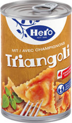 Triangoli Hero, aux champignons, avec de la viande suisse et des œufs d'élevage en plein air, 420 g