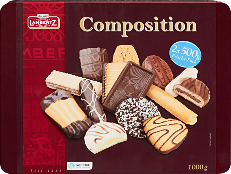 Assortiment de biscuits Composition Lambertz, 1 kg