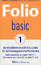 dm-drogerie markt Folio Basic 1 Folsäure Mini-Tabletten - bis 30.11.2023
