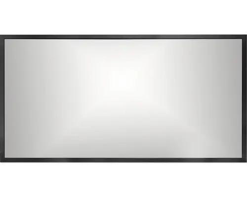 Rahmenspiegel Cordia BRW LINE eckig 65x120 cm mit Alurahmen schwarz