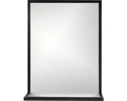 Rahmenspiegel Cordia BRW SHELF LINE eckig 65x60 cm mit Alurahmen schwarz