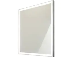 LED-Lichtspiegel Cordia CLASSIC LINE eckig 65x60 cm mit Alurahmen silber
