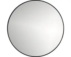 Rahmenspiegel Cordia ROUND LINE MIRROR rund 40x40 cm mit Alurahmen schwarz